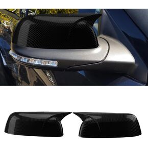 XITER Rear View Side Mirror Cover Side Mirror Cap for Ford Explorer 2020 2021 2022 2023 2024 2025(With Turn Signal),Carbon Fiber