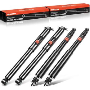 A-Premium Set (4) Front and Rear Shock Absorber Compatible with Jeep Wrangler 2007-2017 (4WD) 4 Wheel Drive, Wrangler JK 2018, Driver and Passenger Sides