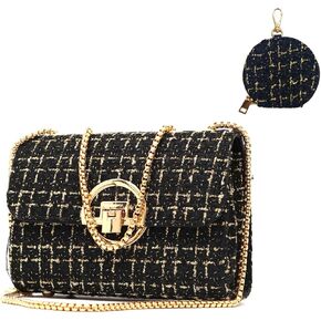 Small Crossbody Bags for Women Leather Shoulder Bag with Chain Trendy Designer Clutch Satchel Ladies Evening Bags