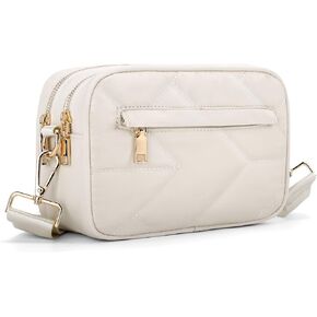 HOMIEE Puffy Crossbody Bag for Women Gifts, Quilted Puffy Bag Shoulder Bag Small Trendy Handbag Purses Lightweight Satchel