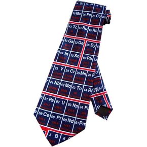 Steven Harris Periodic Table Chemisty Necktie - Navy Blue - One Size Neck Tie