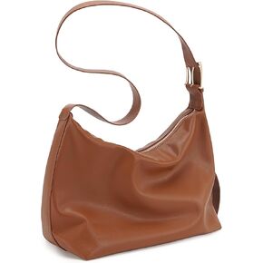 Hobo Bag for Women Vegan Leather Tote Bag for Women Slouchy Shoulder Handbag Purse Crossbody with Adjustable Strap