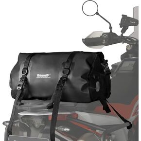 Rhinowalk Motorcycle Saddle Bag Motorbike Travel Tail Bag 45L Waterproof Pannier Storage Bag Motor Bike Accessories Powersports Luggage (Black)