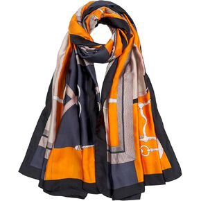 حرير كبير شعور الوشاح الأزياء الأوشحة للنساء خفيفة الوزن واقي من شال الأزهار in Kuwait