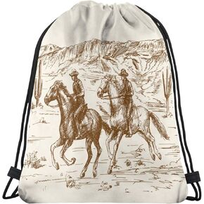 حقيبة ظهر سحبة خواص سلحفاة البحر فاترة أكوا 14 "x16.9" للجنسين.