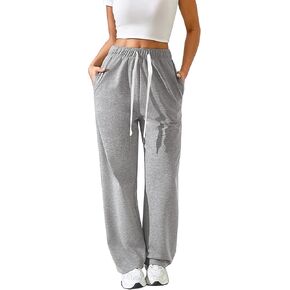 Sweatpants Women Lightweight Straight Leg Workout Pants for Women High Waisted Comfy Lounge Pants