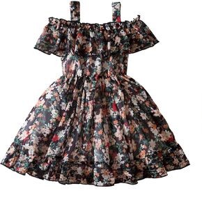 NNJXD Little Girl Floral Dress Casaul Summer Princess Toddler Baby Tutu Gown