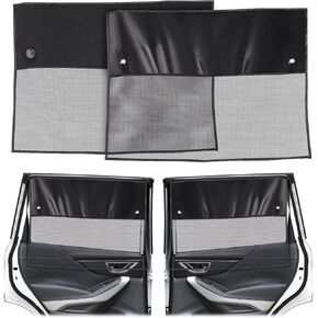 XCBYT Car Window Shades Blackout 99% Sunlight and Heat Insulation | Car Shades for Back Windows Baby | Half-See Side Window Sun Shade with Breathable Mesh (Black, 2 PCS)
