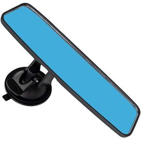 Adjustable Car Interior Rear View Mirror - Universal Cars Trucks SUV - 9.64 x 2.6 inch (Blue)