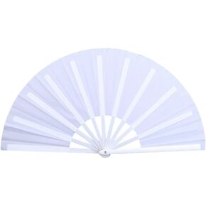 GSHLLO 2 Pcs Large Folding Fans Handheld Foldable Fans Chinese Kung Fu Fans Tai Chi Hand Fan Dance Performance Folded Fans for Men Women Black