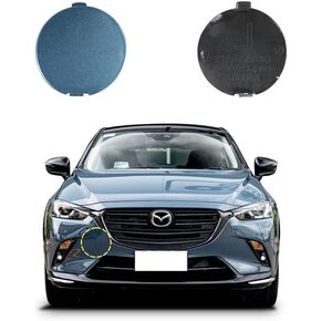 Car Front Pront Profper Tow Cover متوافق مع Mazda CX3 CX-3 DK 2014 2015 2015 2017 2018 2019 2020 2021 2022 2023 Cover Cover Cap DK8A-50A11 Small Towing Eye Cap Red Cap Red in Kuwait
