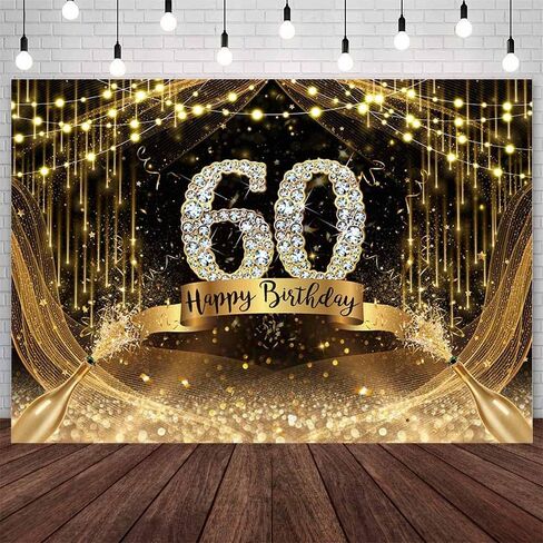 AIBIIN 7x5ft Happy 40th Birthday Backdrop Gold Glitter 40th Birthday Photography Background Champagne Fabulous 40th Birthday Party Decorations Banner Shoot Props in Saudi Arabia