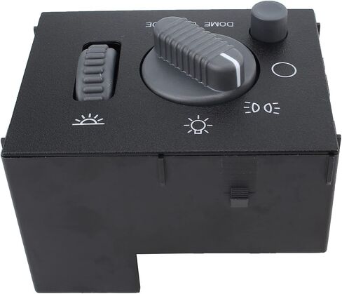 AUTOKAY Headlight Instrument Panel Dimmer Dome Lamp Switch Gray Knob Fits for Chevy Avalanche, Silverado, Tahoe, Suburban, GMC Sierra, Yukon 1999-2002 | Rep# 15755595, 15738843, D1534G, SW2157 in Saudi Arabia