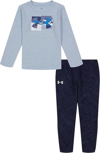 Under Armour Boys Outdoor Set, Cohesive Pants Or Shorts & Top Clothing Set, Midnight Navy, 6 US in Saudi Arabia