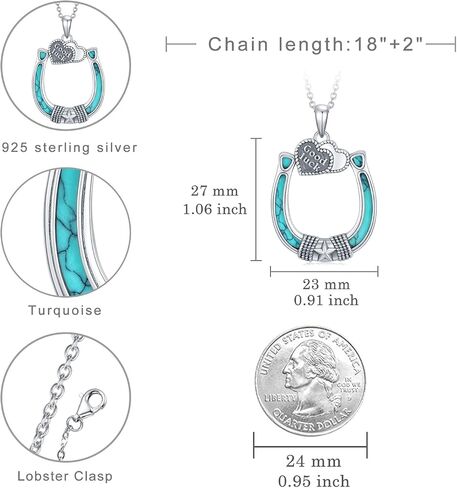 Daixiya Turquoise Necklace 925 Sterling Silver Turquoise Filigree Cross Pendant Necklace Western Jewelry Turquoise Gifts for Women Men in Saudi Arabia
