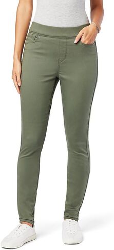 Signature by Levi Strauss & Co. Gold Women's Totally Shaping Pull-On Skinny Jeans (Available in Plus Size), Noir, 14 Medium in Kuwait