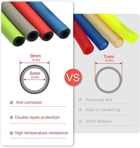 Double layer 1meter/39in Carburetor Oil Hose Tube Replacement Reusable Fuel Filter Valve Switch Hose Clamp for ATV Taotao Scooter Pit Dirt Bike Go Kart Moped Motorcycle chainsaw Parts ect. (blue) in Kuwait