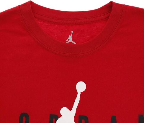 Jordan Boy's Logo T-Shirt (Big Kids) Black SM (8 Big Kid) in Saudi Arabia