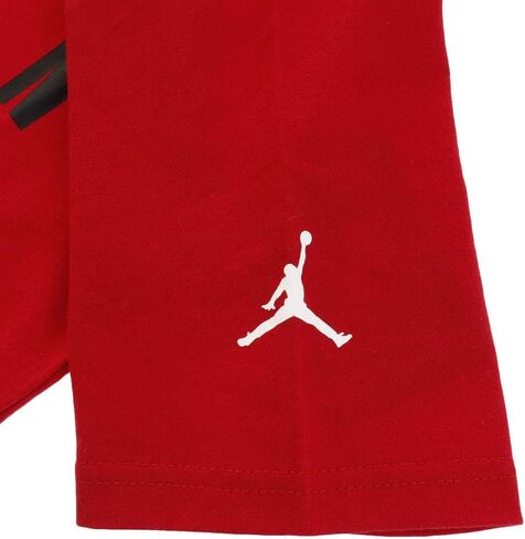 Jordan Boy's Logo T-Shirt (Big Kids) Black SM (8 Big Kid) in Saudi Arabia
