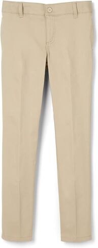 French Toast Skinny Fit Stretch Twill Pant, Khaki, 14 (Young Women) in Saudi Arabia