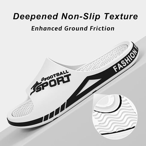 House Slide Sandals For Men Soft Beach Shower Bathroom Comfort Slippers EVA Anti-Slip Shoes in Saudi Arabia