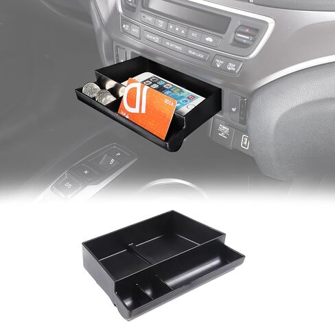 صينية منظم وحدة التحكم المركزية لـ Honda Pilot 2016-2022/ Ridgeline 2017-2025/ Passport 2019-2025 ، ABS Material Console Ruder Box Coin Accessories (النمط A) in Saudi Arabia