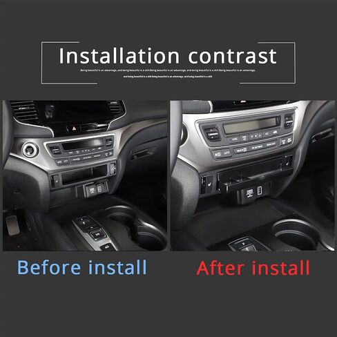 صينية منظم وحدة التحكم المركزية لـ Honda Pilot 2016-2022/ Ridgeline 2017-2025/ Passport 2019-2025 ، ABS Material Console Ruder Box Coin Accessories (النمط A) in Saudi Arabia