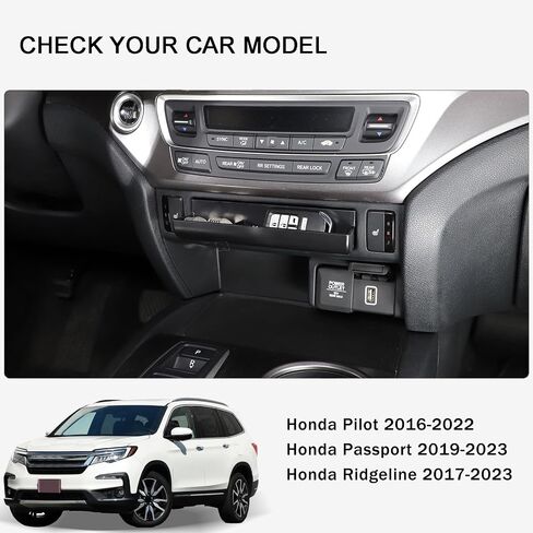 صينية منظم وحدة التحكم المركزية لـ Honda Pilot 2016-2022/ Ridgeline 2017-2025/ Passport 2019-2025 ، ABS Material Console Ruder Box Coin Accessories (النمط A) in Saudi Arabia