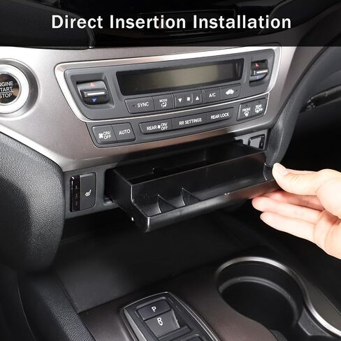 صينية منظم وحدة التحكم المركزية لـ Honda Pilot 2016-2022/ Ridgeline 2017-2025/ Passport 2019-2025 ، ABS Material Console Ruder Box Coin Accessories (النمط A) in Saudi Arabia