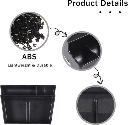 صينية منظم وحدة التحكم المركزية لـ Honda Pilot 2016-2022/ Ridgeline 2017-2025/ Passport 2019-2025 ، ABS Material Console Ruder Box Coin Accessories (النمط A) in Saudi Arabia