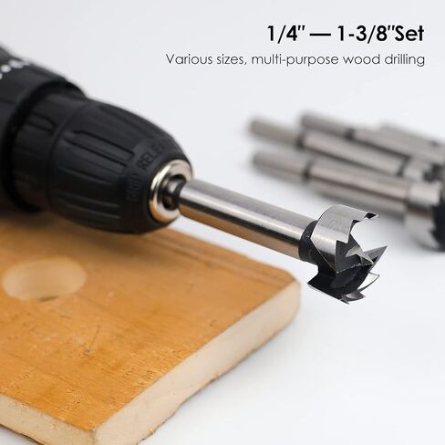 Forstner Bit Set 16 Pcs - BAIDETS Wood Drilling, Forstner Drill Bit with Center Positioning in Kuwait