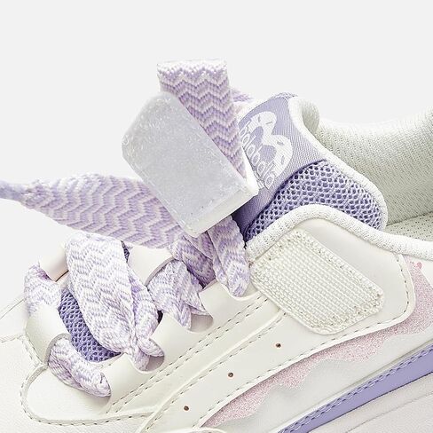 Balabala Little Girls Sneakers with Cute Bow Tie, Toddler Lightweight Comfortable Hook and Loop Casual Shoes in Saudi Arabia