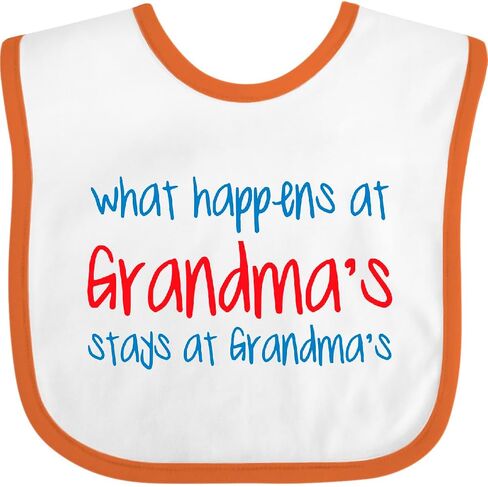 inktastic What Happens At Grandma's Baby Bib in Saudi Arabia