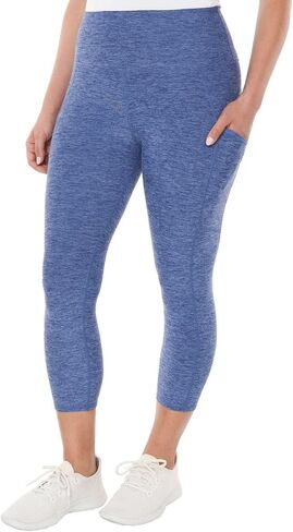 Kirkland Signature Capri Leggings for Women - Yoga Leggings - Gym Workout Athletic Yoga Pants with Pockets in Saudi Arabia