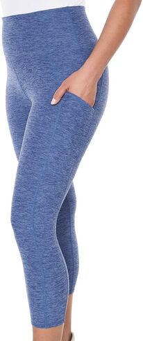 Kirkland Signature Capri Leggings for Women - Yoga Leggings - Gym Workout Athletic Yoga Pants with Pockets in Saudi Arabia