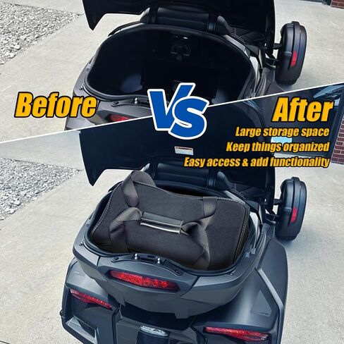 2pcs Rear Trunk Organizer Removable Liner Luggage Bags Waterproof Tool Gear Bag Trike Accessories Fit for Can Am Spyder RT RT-S 2010-2019 RT-L 2011-2019 in Saudi Arabia