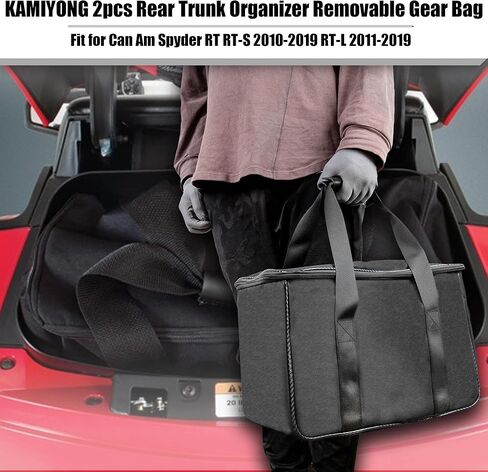 2pcs Rear Trunk Organizer Removable Liner Luggage Bags Waterproof Tool Gear Bag Trike Accessories Fit for Can Am Spyder RT RT-S 2010-2019 RT-L 2011-2019 in Saudi Arabia