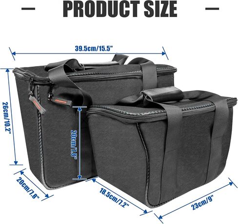 2pcs Rear Trunk Organizer Removable Liner Luggage Bags Waterproof Tool Gear Bag Trike Accessories Fit for Can Am Spyder RT RT-S 2010-2019 RT-L 2011-2019 in Saudi Arabia