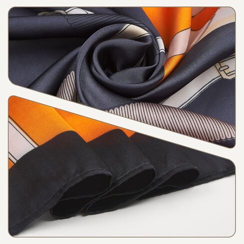 حرير كبير شعور الوشاح الأزياء الأوشحة للنساء خفيفة الوزن واقي من شال الأزهار in Kuwait