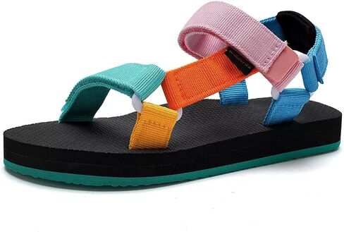 WateLves Kids Sandals Boys Girls Lightweight Non-slip Athletic Sandals with Adjustable Webbing for Hiking Walking Beach Water Sports in Kuwait