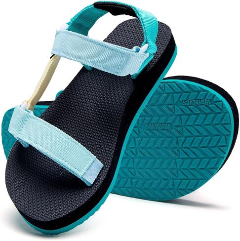WateLves Kids Sandals Boys Girls Lightweight Non-slip Athletic Sandals with Adjustable Webbing for Hiking Walking Beach Water Sports in Kuwait