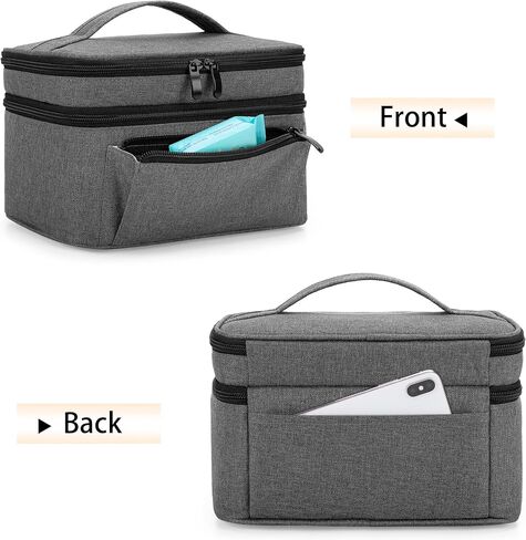 BAFASO Breast Pump Bag (Compatible with Medela Pump in Style) with a Waterproof Pump Parts Pad, Carrying Case for Medela Pump in Style and Extra Parts (Patent Pending), Black in Kuwait