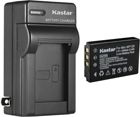 Kastar AC Wall Battery Charger Replacement for Minolta NP-120 Battery, Minolta MN35Z 20MP 35X Bridge Digital Camera in Saudi Arabia