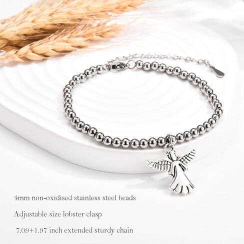 Angel Bracelet Beads - Memorial Gifts for Loss of Loved One, Miscarriage Gifts for Mothers & Fathers in Kuwait