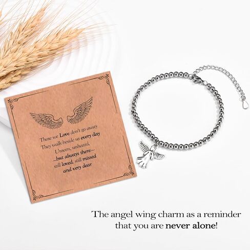 Angel Bracelet Beads - Memorial Gifts for Loss of Loved One, Miscarriage Gifts for Mothers & Fathers in Kuwait