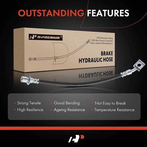 A-Premium Rear Passenger Outer Brake Hydraulic Hose Compatible with Select Chevy, GMC and Cadillac Models - Tahoe/Suburban/Yukon/Yukon XL/Escalade 2015-2018 - Replace# 84183668 in Saudi Arabia