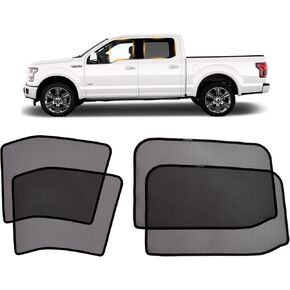 ظلال نافذة سيارة XCBYT - 4 حزمة لعام 2015-2020 F 150 Sun Shade Side Window Sun Shade Window Window for Baby with the Breathible Thail Assor