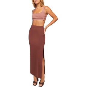 Forever 21 Women's Leg-Slit Maxi Skirt