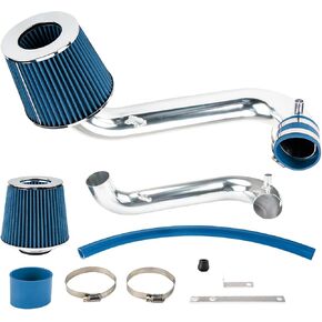 طقم إدخال الهواء ، نظام تناول الهواء البارد البديل مناسب لـ Civic 2001 2002 2003 2004 2005 1.7L - Blue - Blue