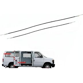 كبل إطلاق باب الشحن الجانبي العلوي والسفلي ملاءمة لفورد E150 E250 E350 Club Wagon Super Duty 2003-2007 ، استبدل AC2Z-15264A26-B 6C2Z-15264A01-AA